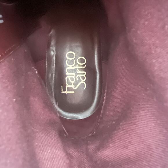 Franco Sarto Marnie Kitten Heel Pointed Toe Gray Leather Ankle Booties Size 8.5 - Picture 8 of 11